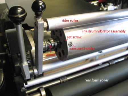 image: ink drum vibrator shot